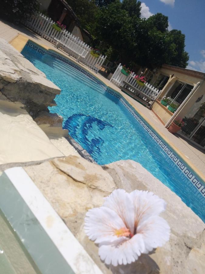 Ferienwohnung Gite T2 Avec Grande Piscine Villeneuve-la-Comptal Exterior foto